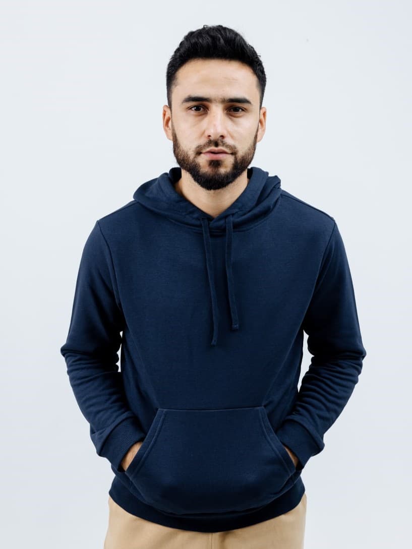 Dark Blue Hoodie - image - 00