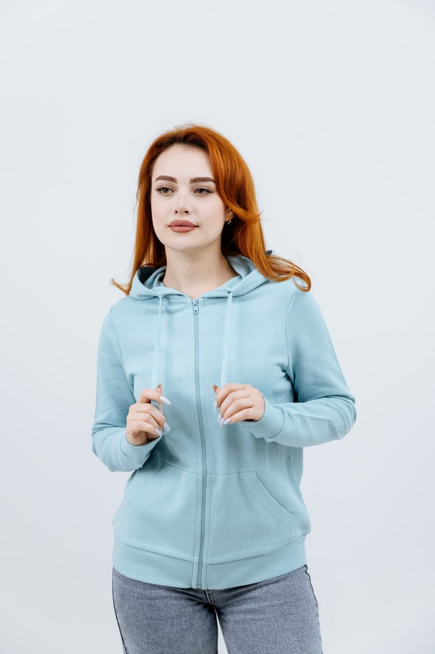 Blue Zipped Hoodie - image - 03