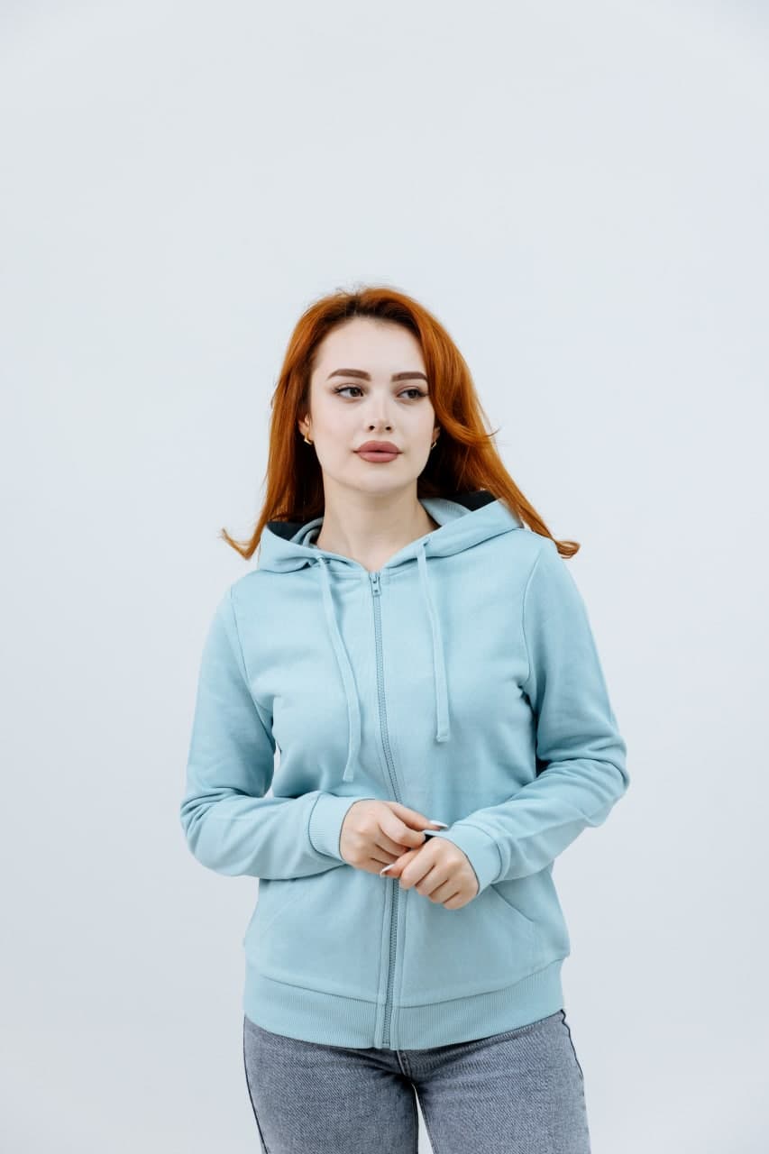 Blue Zipped Hoodie - image - 04