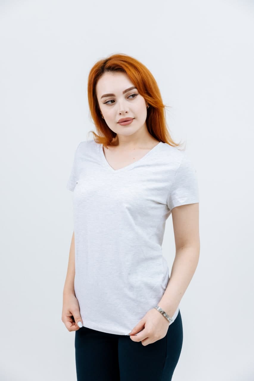 undefined Gray Tshirt with Dark Blue Trousers - image - 01