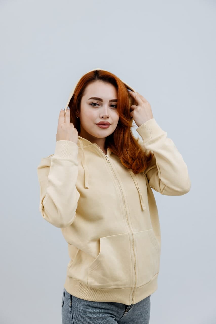 Yellow Zipped Hoodie - image - 00