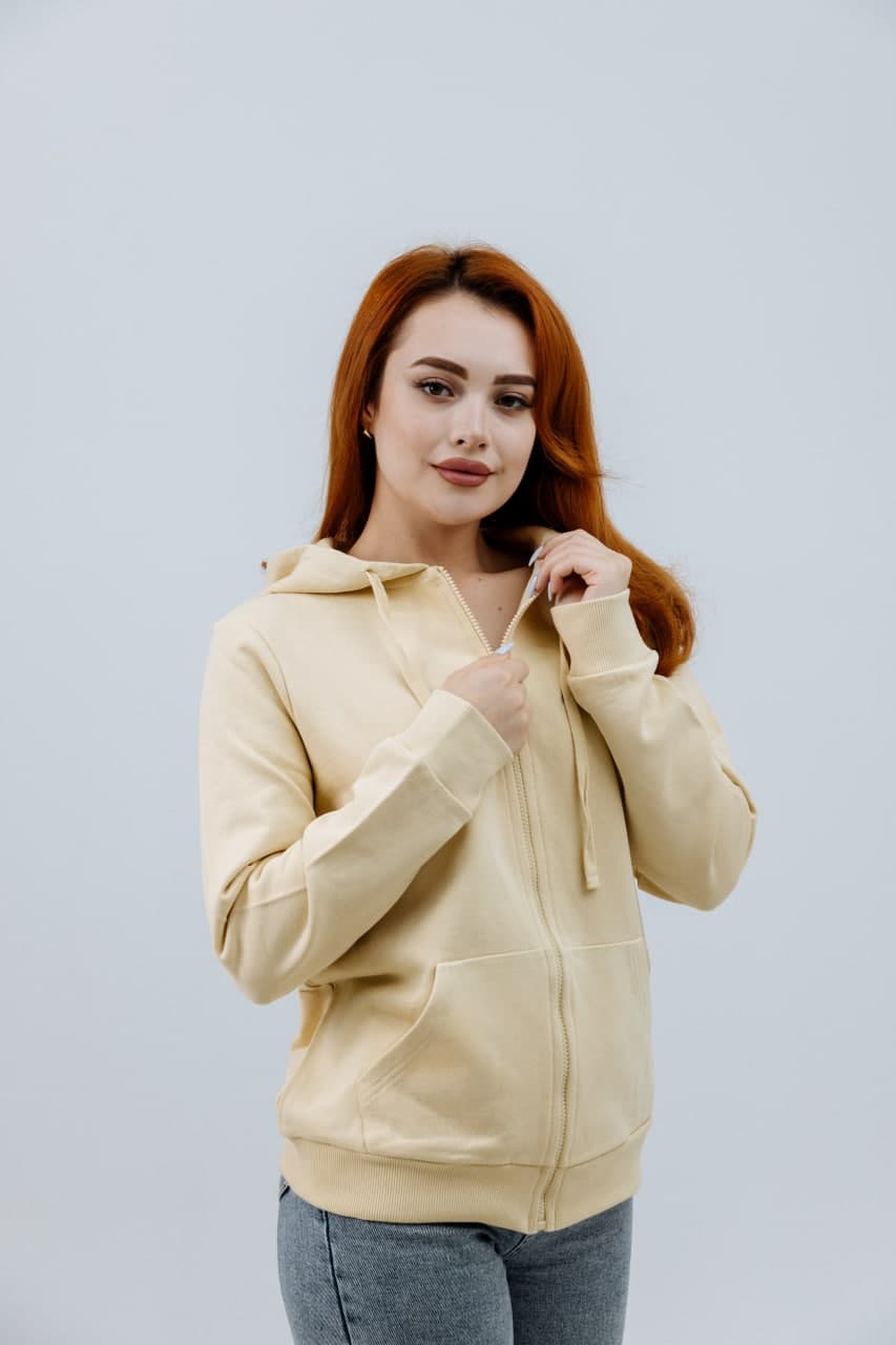 Yellow Zipped Hoodie - image - 01