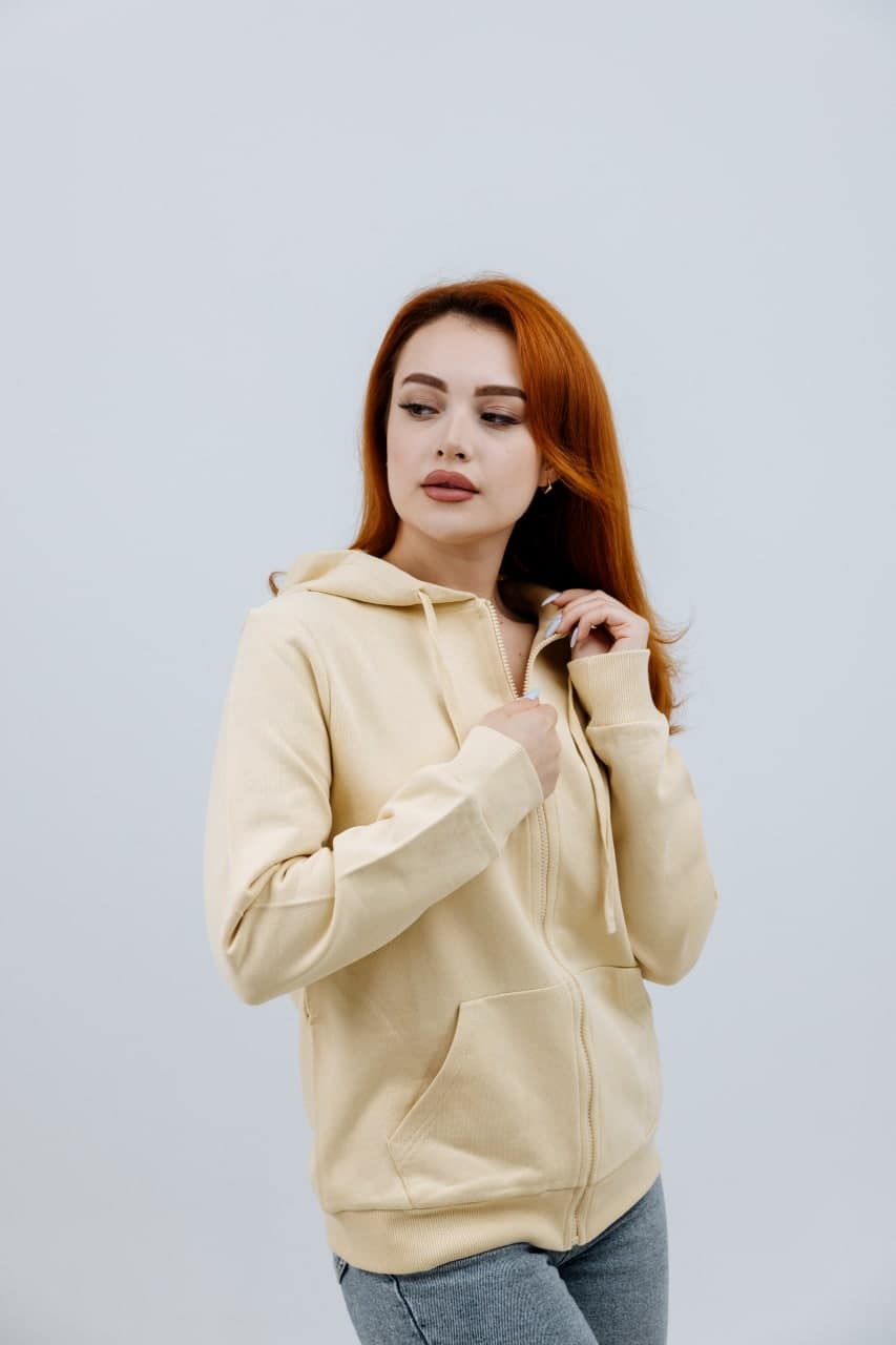 Yellow Zipped Hoodie - image - 03