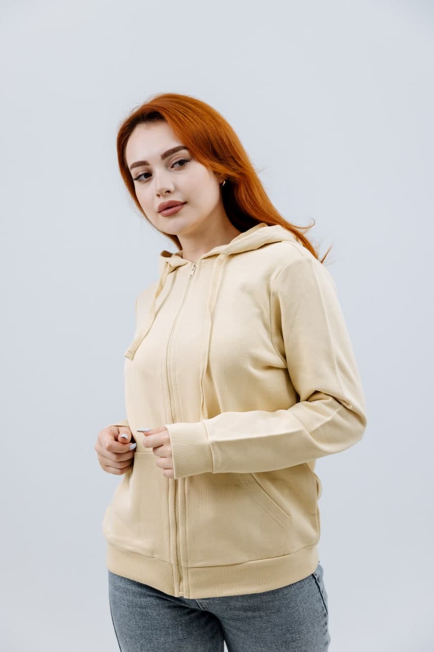 Yellow Zipped Hoodie - image - 04