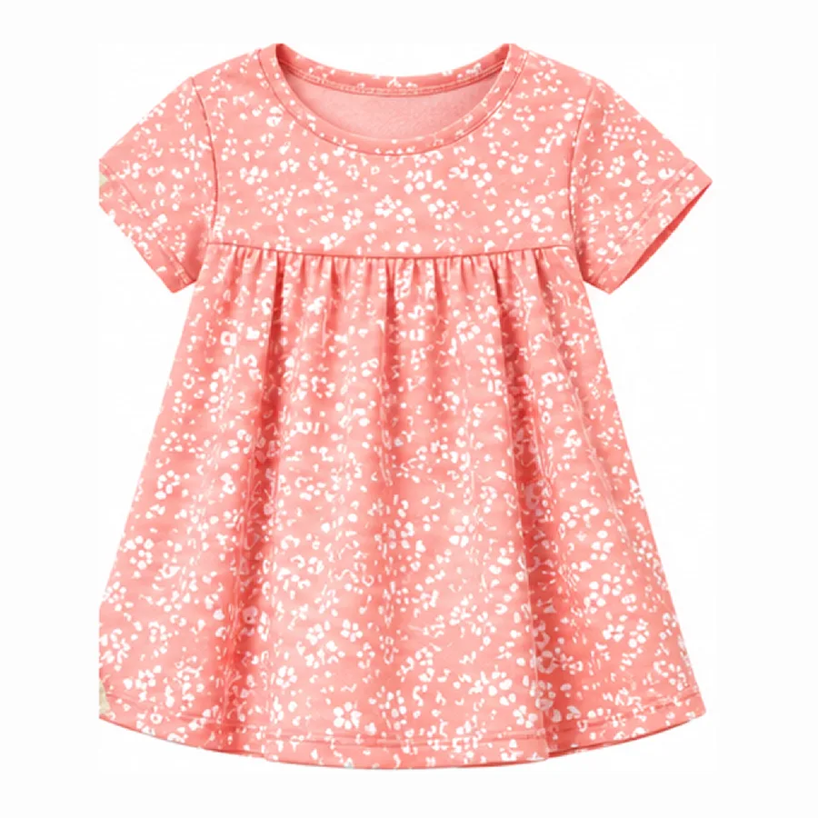 Girls’ dress with a floral print 6