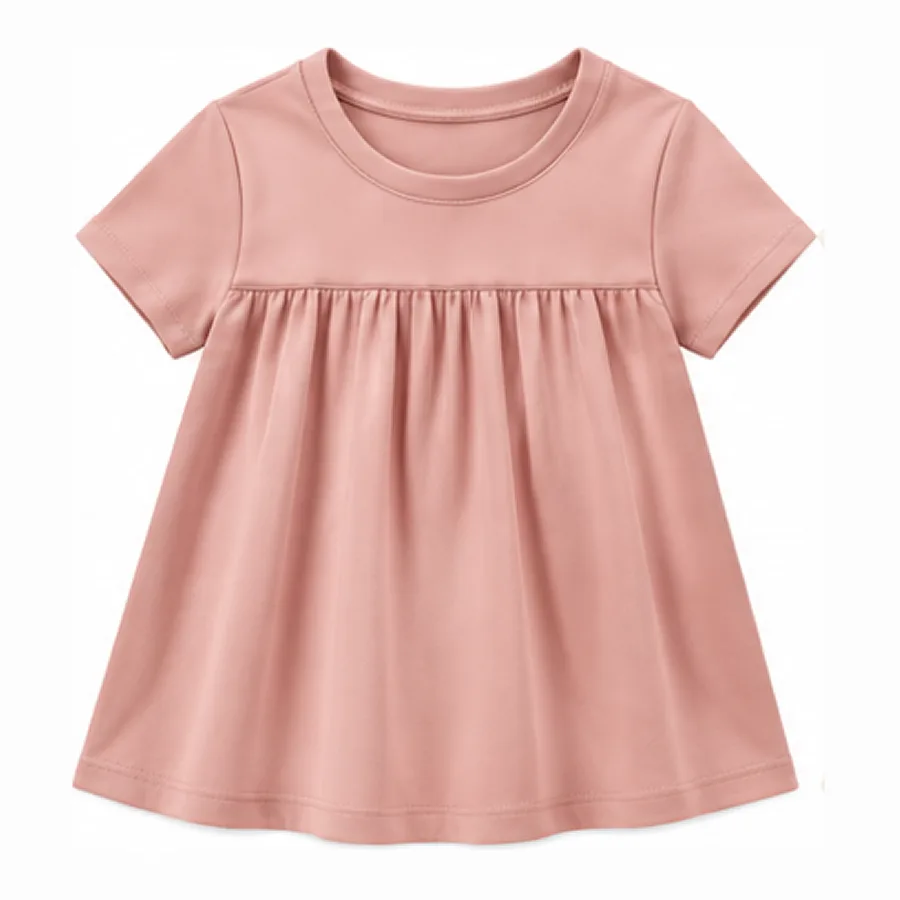 Girls’ plain dress 3