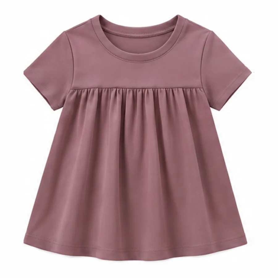 Girls’ plain dress 5
