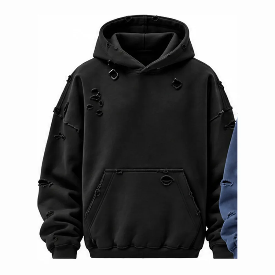 Distressed hoodie 2