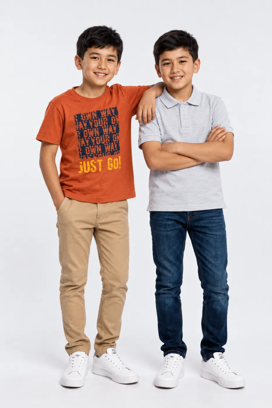 Kids’ short-sleeve polo shirt