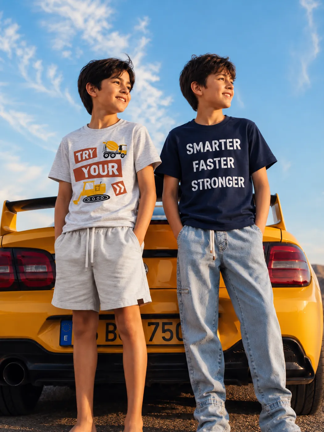 Kids’ T-shirt “SMARTER FASTER STRONGER”