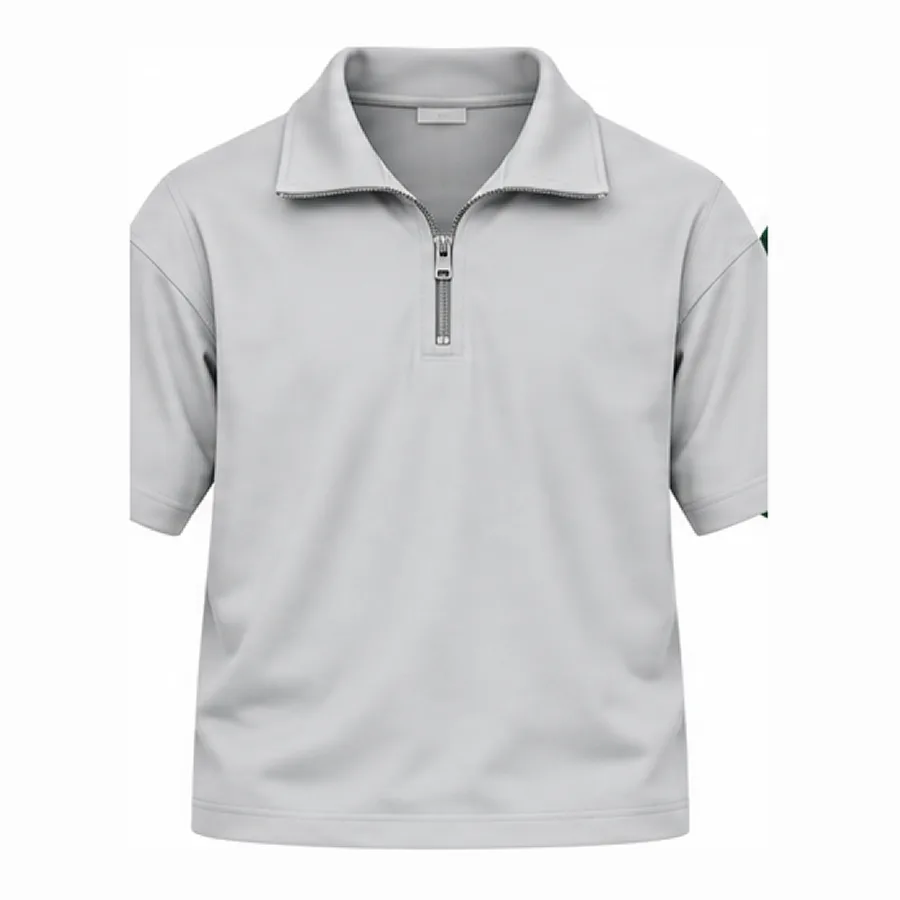 Short-sleeve zip polo 5